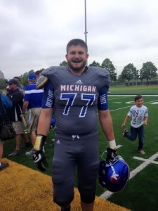 Stevie Eipper at the Michigan vs. Ohio All-Star Game
